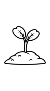 coloriage Brocoli à imprimer pour enfant de 7 ans