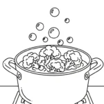image pour coloriage Brocoli enfant