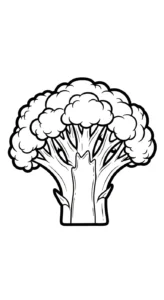 coloriage Brocoli à imprimer pdf gratuit