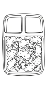 coloriage Brocoli pour enfant de 10 ans