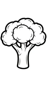 coloriage Brocoli pour primaire