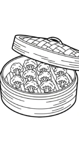 image pour coloriage Brocoli enfant