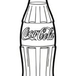 coloriage Coca Cola et decoupage
