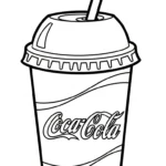 coloriage Coca Cola à imprimer pour enfant de 3 ans