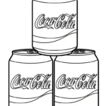 coloriage Coca Cola à imprimer pour enfant de 3 ans