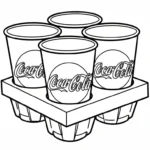 coloriage Coca Cola pour enfants a imprimer