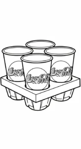 coloriage Coca Cola pour enfants a imprimer