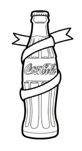 coloriage Coca Cola pour enfant à imprimer