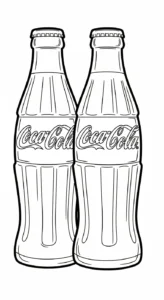 coloriage Coca Cola à imprimer a4