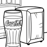 coloriage Coca Cola pour enfant de 8 ans