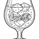coloriage Coca Cola pour enfant de 6 ans