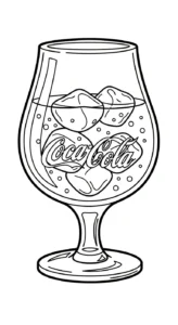 coloriage Coca Cola pour enfant de 6 ans
