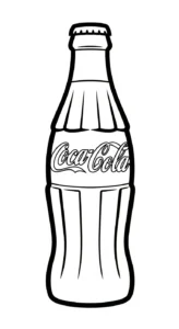 coloriage Coca Cola et decoupage a imprimer gratuit