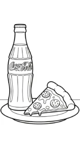 coloriage Coca Cola pour bebe a imprimer