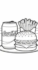 coloriage Coca Cola pour primaire