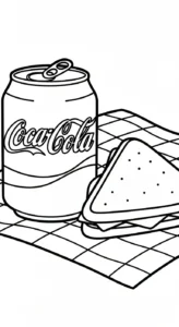 coloriage Coca Cola et dessins