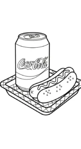 coloriage Coca Cola a imprimer