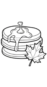 coloriage Feuille d’Érable à imprimer pour enfant de 4 ans