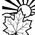 imprimer coloriage Feuille d’Érable