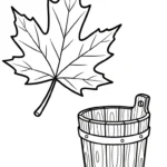 coloriage Feuille d’Érable pour enfants a imprimer gratuit