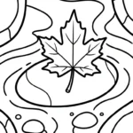 coloriage Feuille d’Érable et apprentissage