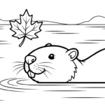 coloriage Feuille d’Érable a imprimer pour enfant de 4 ans