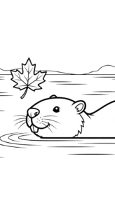 coloriage Feuille d’Érable a imprimer pour enfant de 4 ans