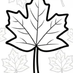 coloriage Feuille d’Érable a telecharger