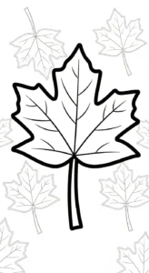 coloriage Feuille d’Érable a telecharger