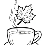 coloriage Feuille d’Érable à imprimer pour enfant de 10 ans
