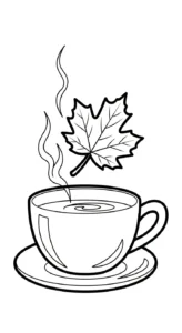 coloriage Feuille d’Érable à imprimer pour enfant de 10 ans