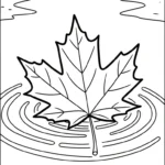 coloriage Feuille d’Érable à imprimer pdf