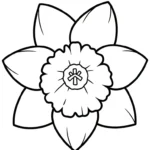 imprimer coloriage Jonquille