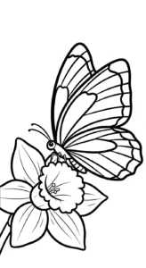 coloriage Jonquille pour enfants