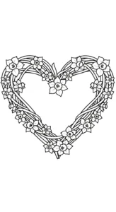 coloriage Jonquille à imprimer a4