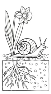 coloriage Jonquille à imprimer pour enfant de 7 ans