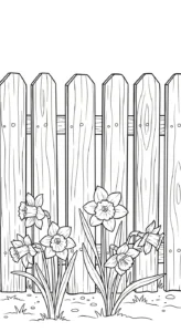 coloriage Jonquille a telecharger