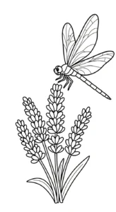 imprimer coloriage Lavande pour enfant