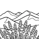 coloriage Lavande pour enfants a imprimer