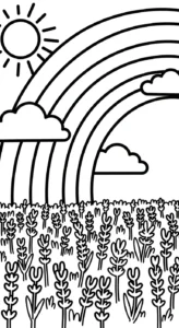 coloriage Lavande à imprimer pour enfant de 3 ans