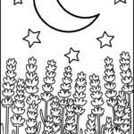 coloriage Lavande et dessin a imprimer