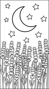 coloriage Lavande et dessin a imprimer
