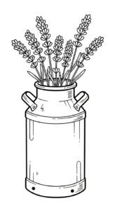 coloriage Lavande à imprimer