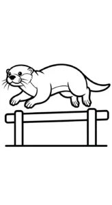 coloriage Loutre d