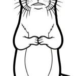 coloriage Loutre pour enfant de 7 ans