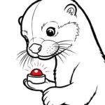 coloriage Loutre à imprimer gratuit