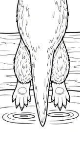 coloriage Loutre à imprimer pour enfants