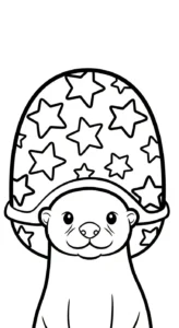 coloriage Loutre en ligne pour enfant