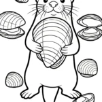 coloriage Loutre à imprimer pour enfant de 8 ans