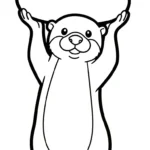 coloriage Loutre à imprimer pour enfant de 9 ans